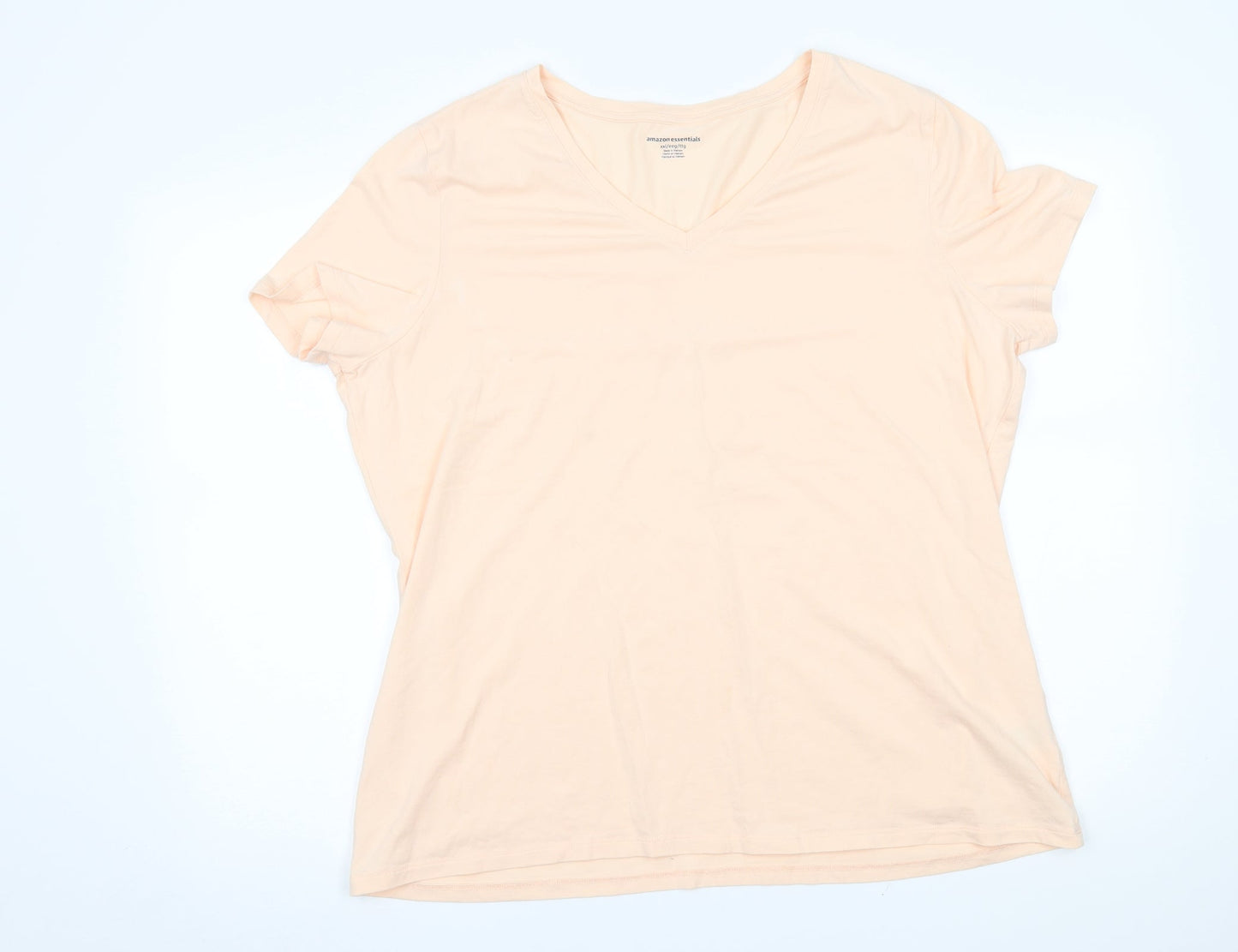 Amazon Womens Beige   Basic T-Shirt Size 2XL