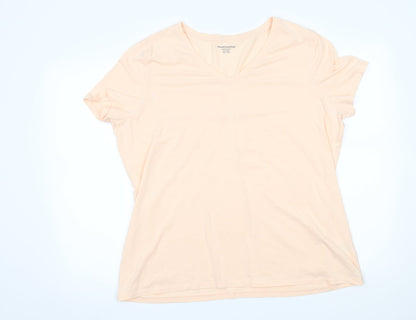 Amazon Womens Beige   Basic T-Shirt Size 2XL