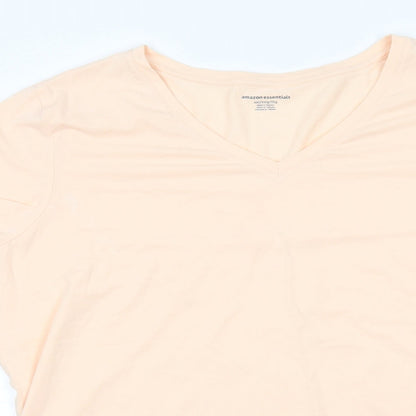 Amazon Womens Beige   Basic T-Shirt Size 2XL