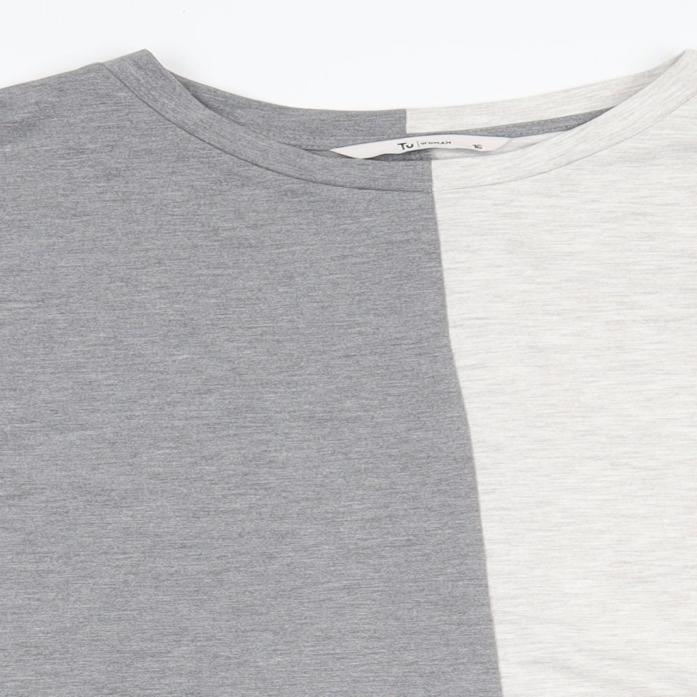 TU Womens Grey   Pullover Jumper Size 16