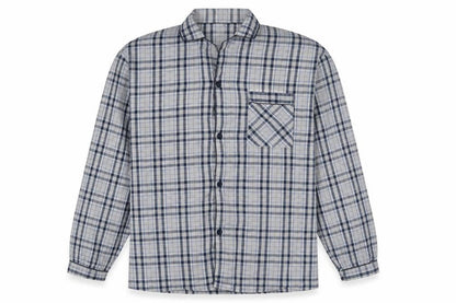 Mens UK Size L Peacocks Grey  Button-Up Long Sleeve Casual Shirt