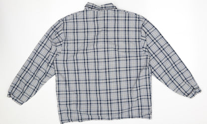 Mens UK Size L Peacocks Grey  Button-Up Long Sleeve Casual Shirt