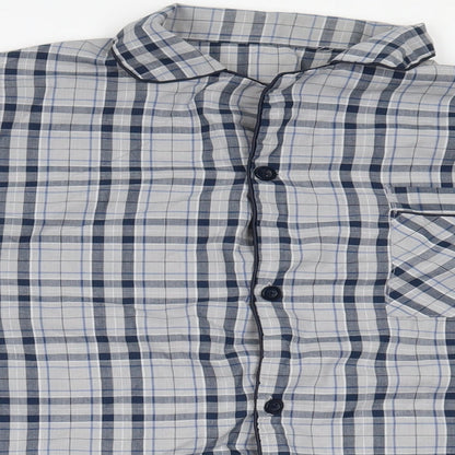 Mens UK Size L Peacocks Grey  Button-Up Long Sleeve Casual Shirt