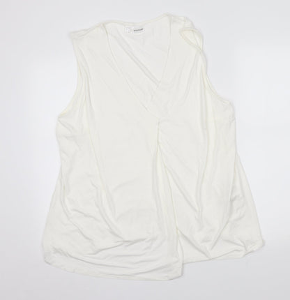 Womens UK Size XL Bodyflirt White Basic Blouse