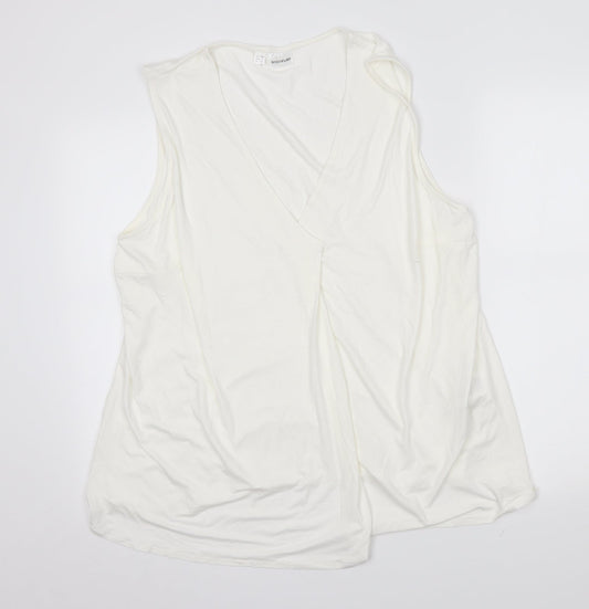 Womens UK Size XL Bodyflirt White Basic Blouse