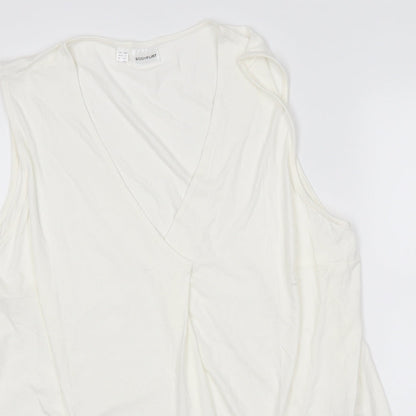 Womens UK Size XL Bodyflirt White Basic Blouse