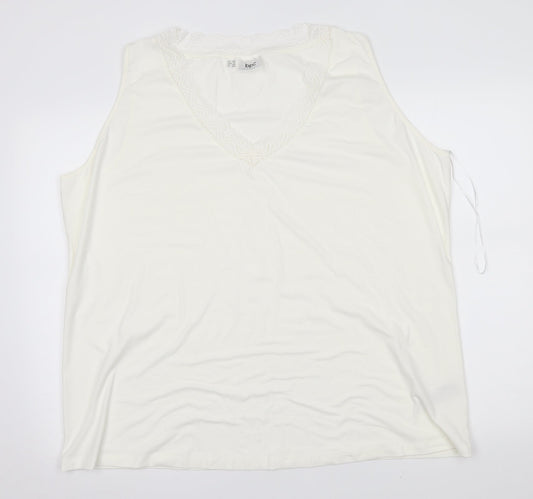 Womens UK Size 2XL BPC White Basic Blouse