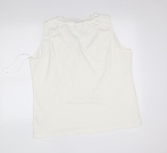 Womens UK Size 2XL BPC White Basic Blouse