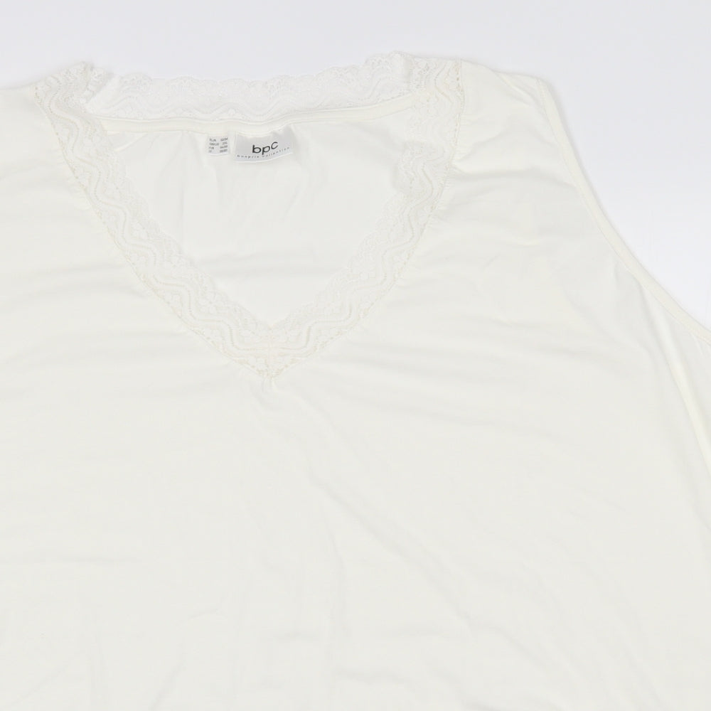 Womens UK Size 2XL BPC White Basic Blouse