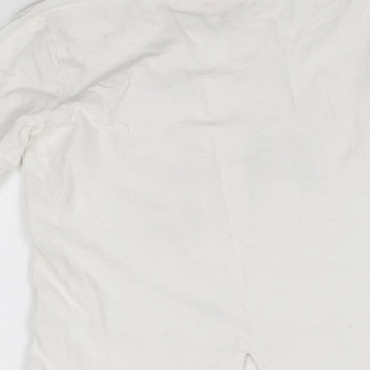 My Weekend Favourites Girls White   Basic T-Shirt Size 7 Years  - grl pwr