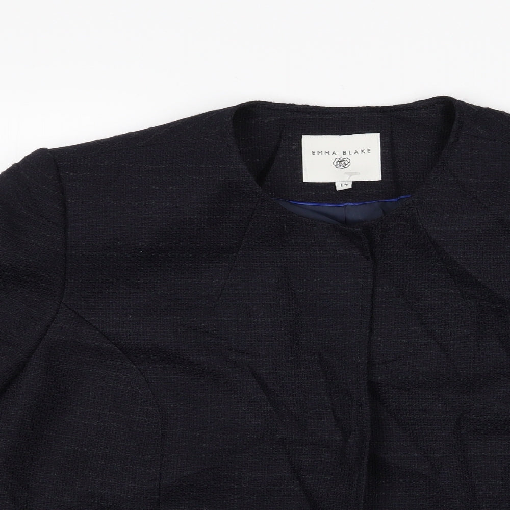 Emma Blake Womens Blue   Jacket  Size 14