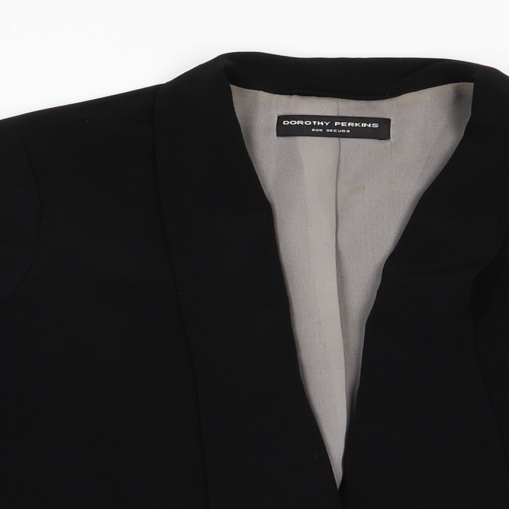 Womens UK Size 8 Dorothy Perkins Black Jacket