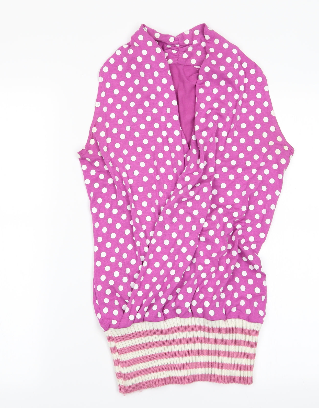 Womens UK Size  Preworn Pink Wrap Blouse