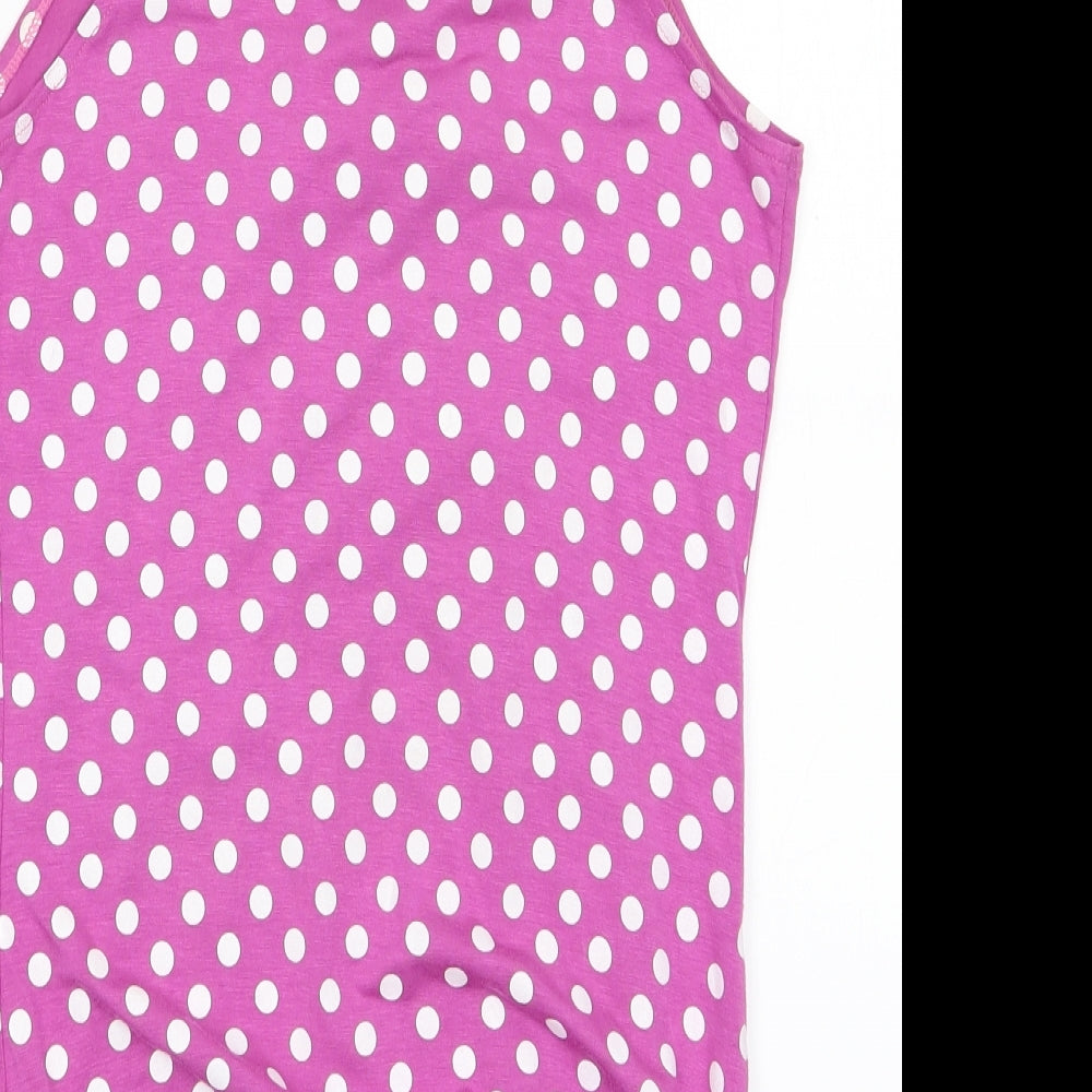Womens UK Size  Preworn Pink Wrap Blouse
