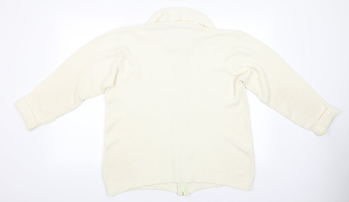 Womens UK Size  Gorgeous Ivory Cardigan Jumper