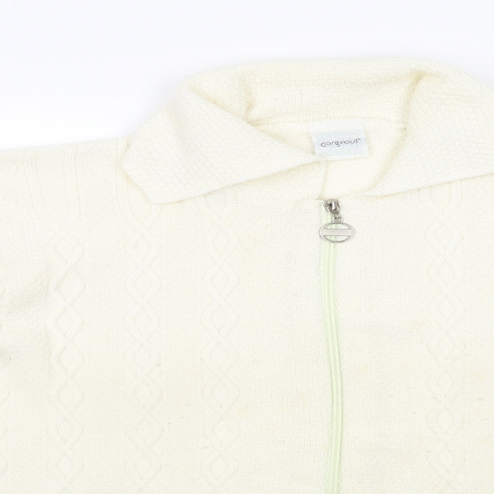 Womens UK Size  Gorgeous Ivory Cardigan Jumper