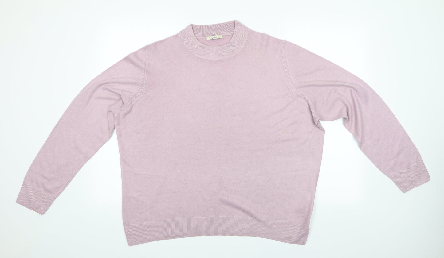 Womens UK Size 20 Marks and Spencer Pink Pullover Jumper