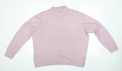 Womens UK Size 20 Marks and Spencer Pink Pullover Jumper