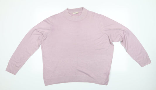 Womens UK Size 20 Marks and Spencer Pink Pullover Jumper