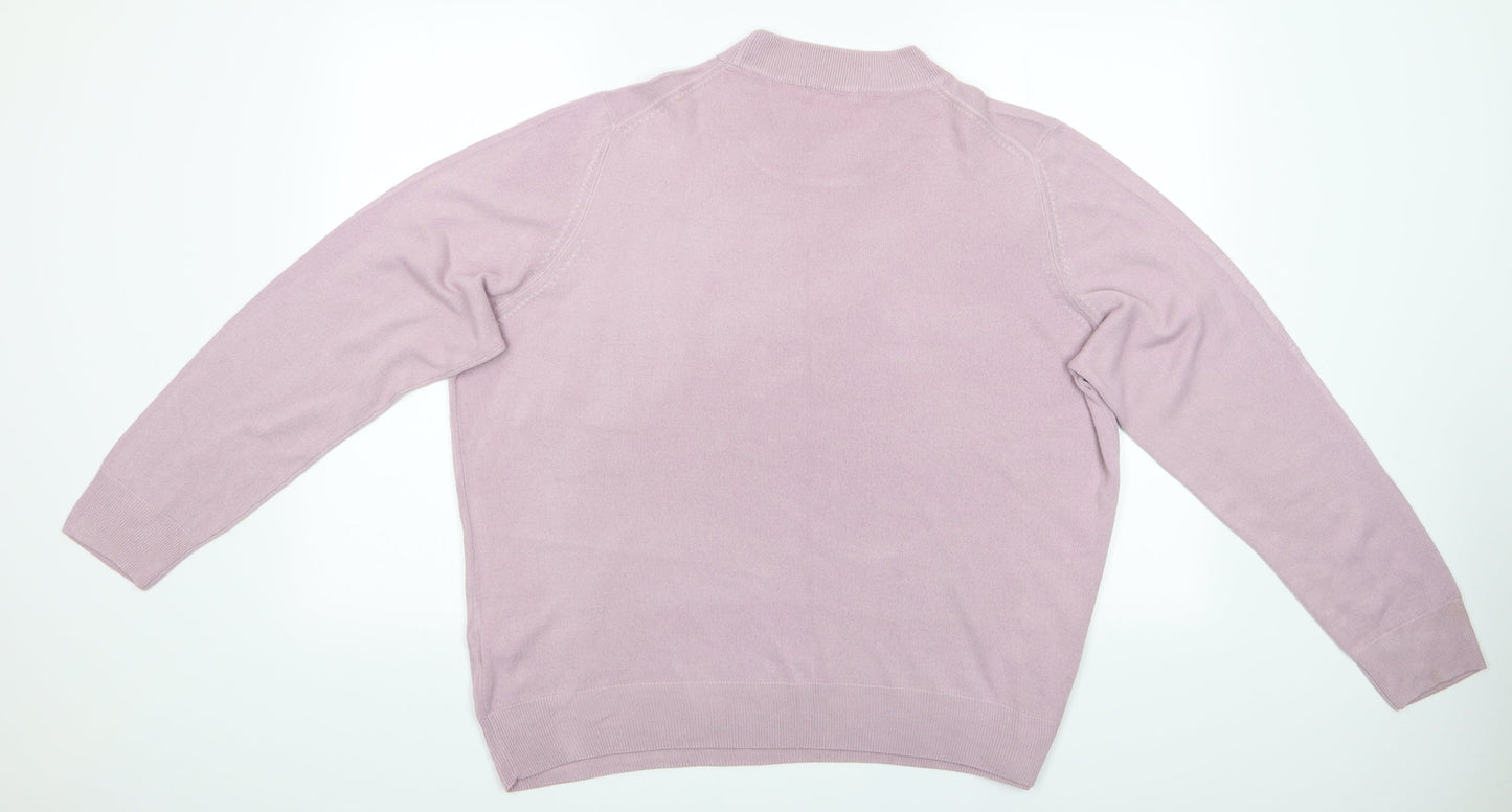 Womens UK Size 20 Marks and Spencer Pink Pullover Jumper