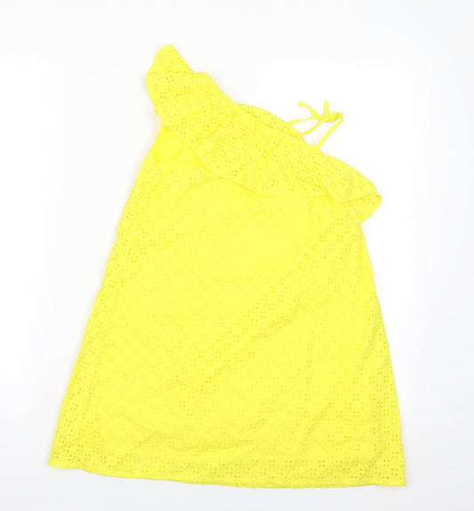 Matalan Girls Yellow Floral  A-Line  Size 7 Years