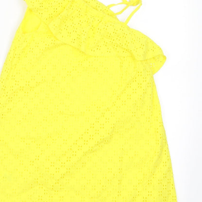 Matalan Girls Yellow Floral  A-Line  Size 7 Years