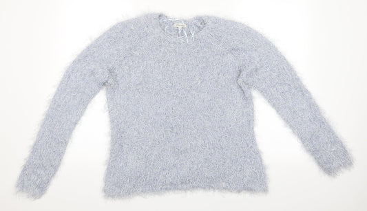 Womens UK Size XL Peacocks Blue Pullover Jumper