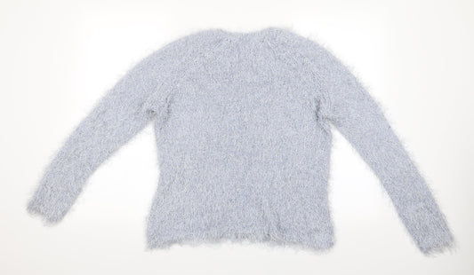 Womens UK Size XL Peacocks Blue Pullover Jumper