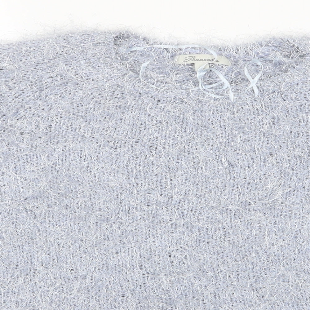 Womens UK Size XL Peacocks Blue Pullover Jumper