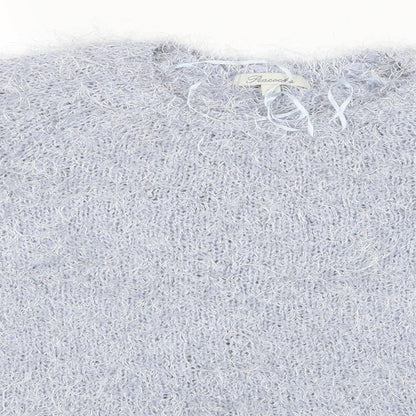 Womens UK Size XL Peacocks Blue Pullover Jumper