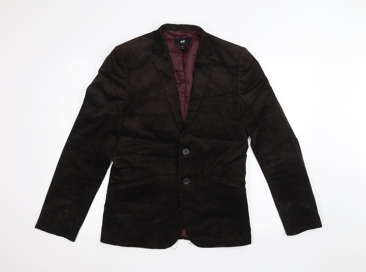 Mens UK Size 36 H&M Regular Brown Suit Jacket