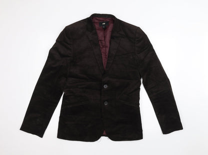 Mens UK Size 36 H&M Regular Brown Suit Jacket
