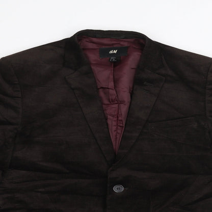 Mens UK Size 36 H&M Regular Brown Suit Jacket
