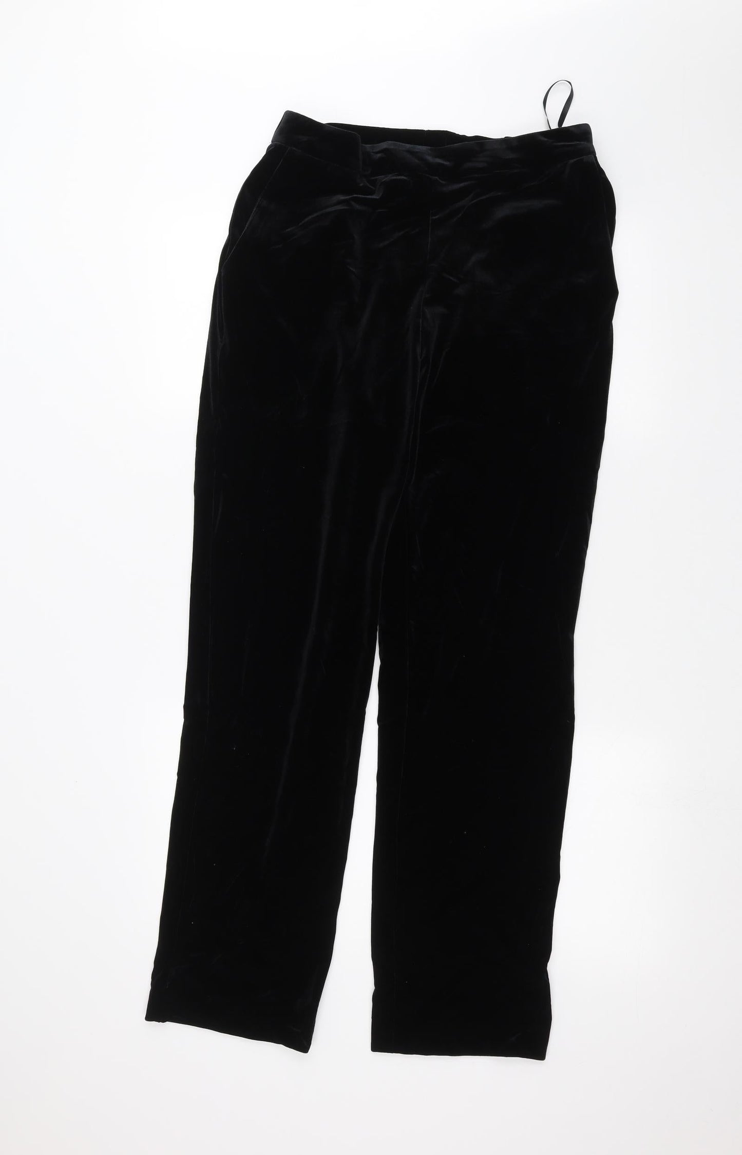 Womens UK Size 12 Marks and Spencer Regular Fit  Black Trousers