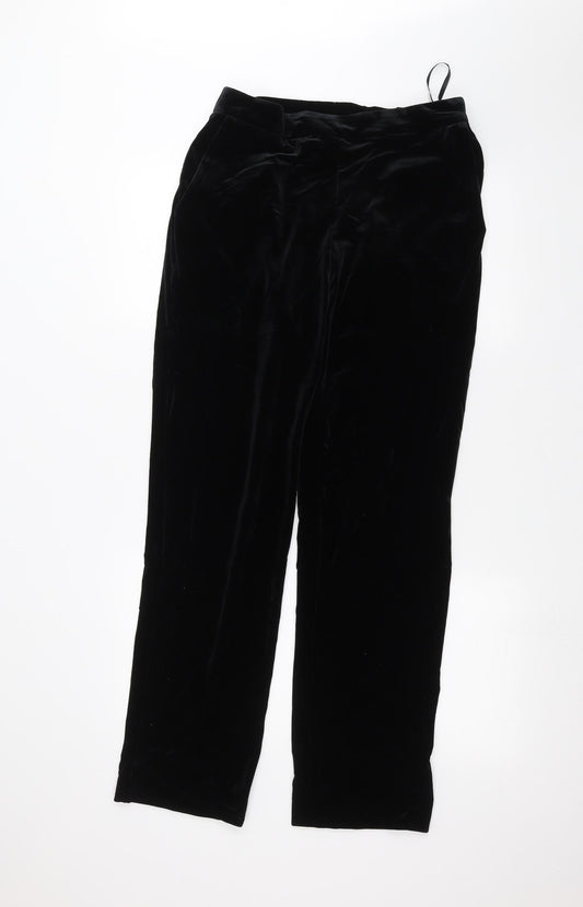 Womens UK Size 12 Marks and Spencer Regular Fit  Black Trousers
