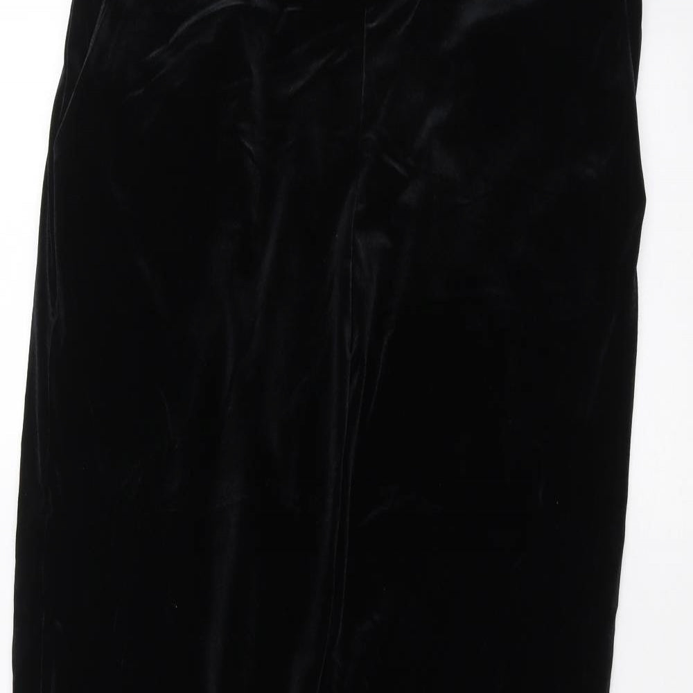 Womens UK Size 12 Marks and Spencer Regular Fit  Black Trousers