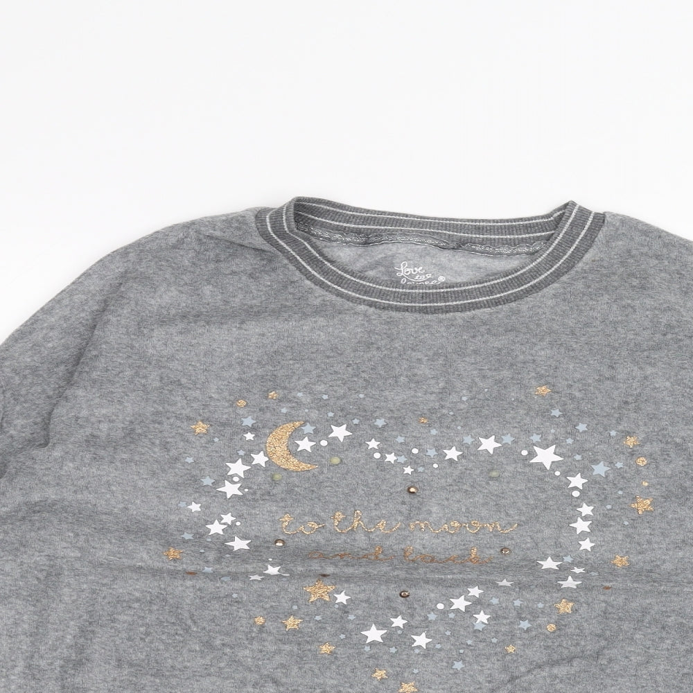 Primark Womens Grey   Pullover Jumper Size 8  - Love to lounge