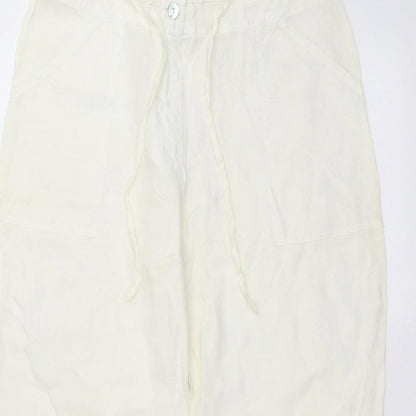 NEWORLD Womens White   Trousers  Size L L28 in