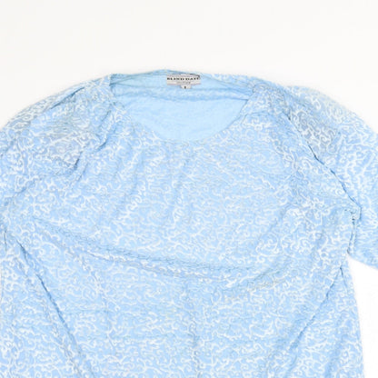 Blind Date Womens Blue   Basic T-Shirt Size L