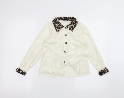 Preworn Girls White   Jacket  Size 9 Years