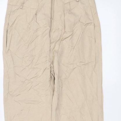 sunko Womens Brown   Trousers  Size 12 L28 in
