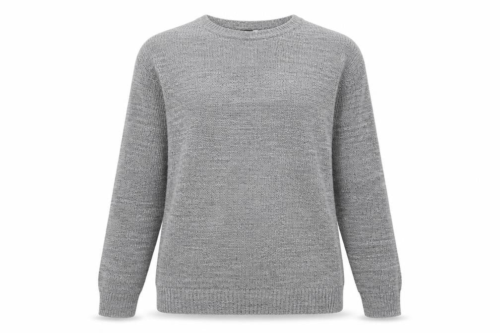Womens UK Size S Divided Grey Pullover Jumper