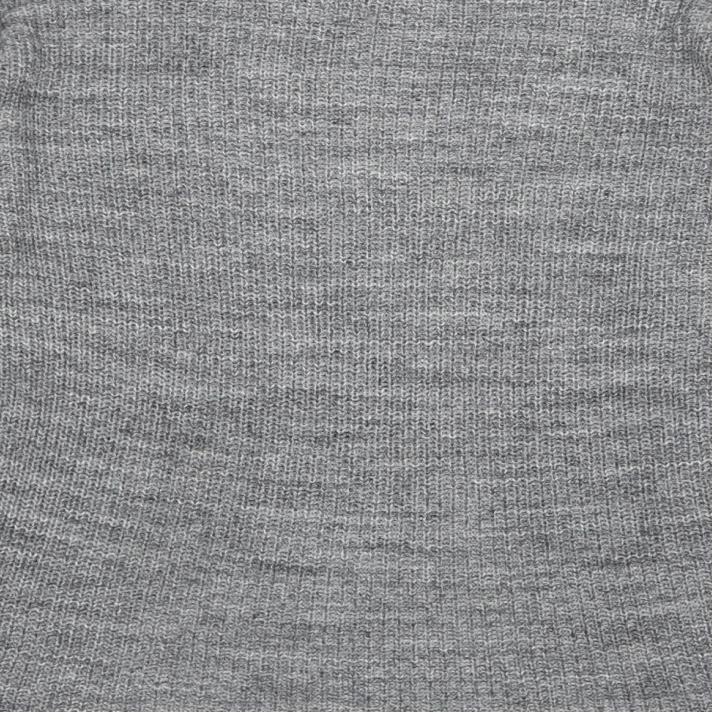 Womens UK Size S Divided Grey Pullover Jumper