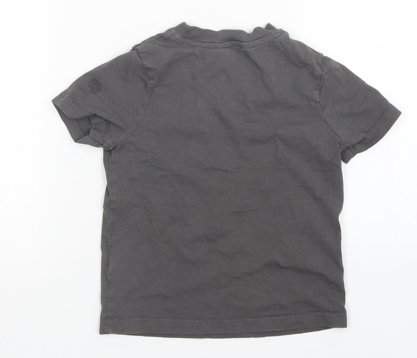 George Boys Grey   Basic T-Shirt Size 3-4 Years
