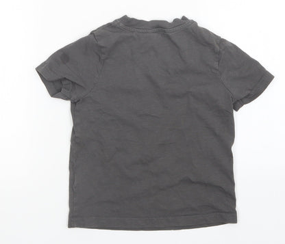 George Boys Grey   Basic T-Shirt Size 3-4 Years