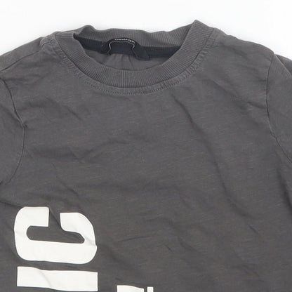 George Boys Grey   Basic T-Shirt Size 3-4 Years