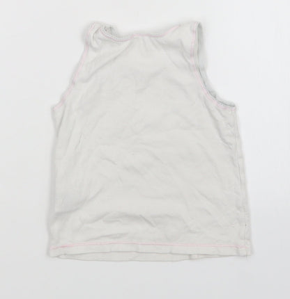Mothercare Girls White   Basic Tank Size 2-3 Years  - Peppa Pig
