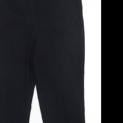 Womens UK Size 14 M&S Regular Fit  Black Trousers