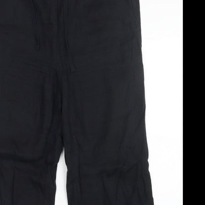 Womens UK Size 16 M&S Regular Fit  Black Trousers
