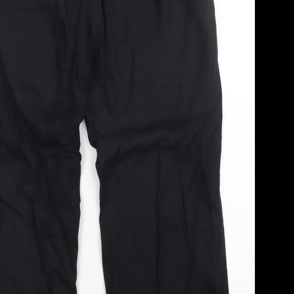Womens UK Size 16 M&S Regular Fit  Black Trousers